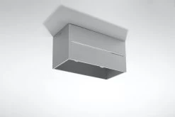 Sollux LOBO Moderne Aufbauleuchte Eckig Grau 2-flg. GU10