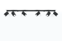 Sollux MERIDA Moderner Deckenstrahler Eckig Schwarz 6-flg. GU10 -Lichtwelt Verkauf 0460 2