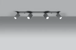 Sollux MERIDA Moderner Deckenstrahler Länglich Grau 4-flg. GU10 5 Sollux MERIDA Moderner Deckenstrahler Länglich Grau 4-flg. GU10 -Lichtwelt Verkauf 0461 3