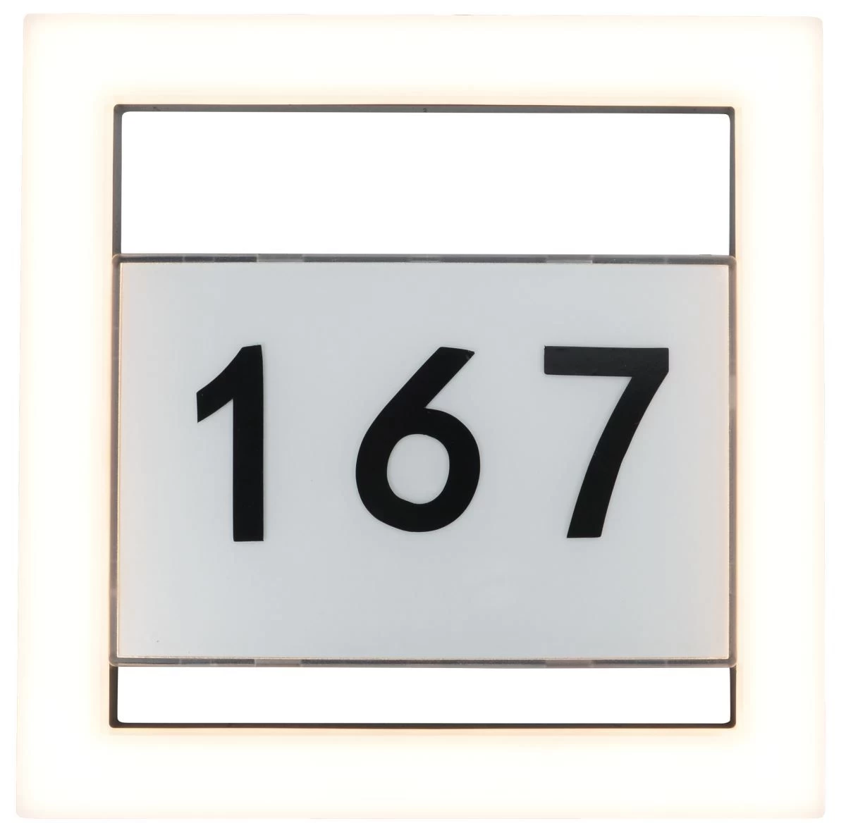 Lutec Alice LED Hausnummernleuchte Silber IP44 7x23x23,5cm 4 Lutec Alice LED Hausnummernleuchte Silber IP44 7x23x23,5cm – Bild 2