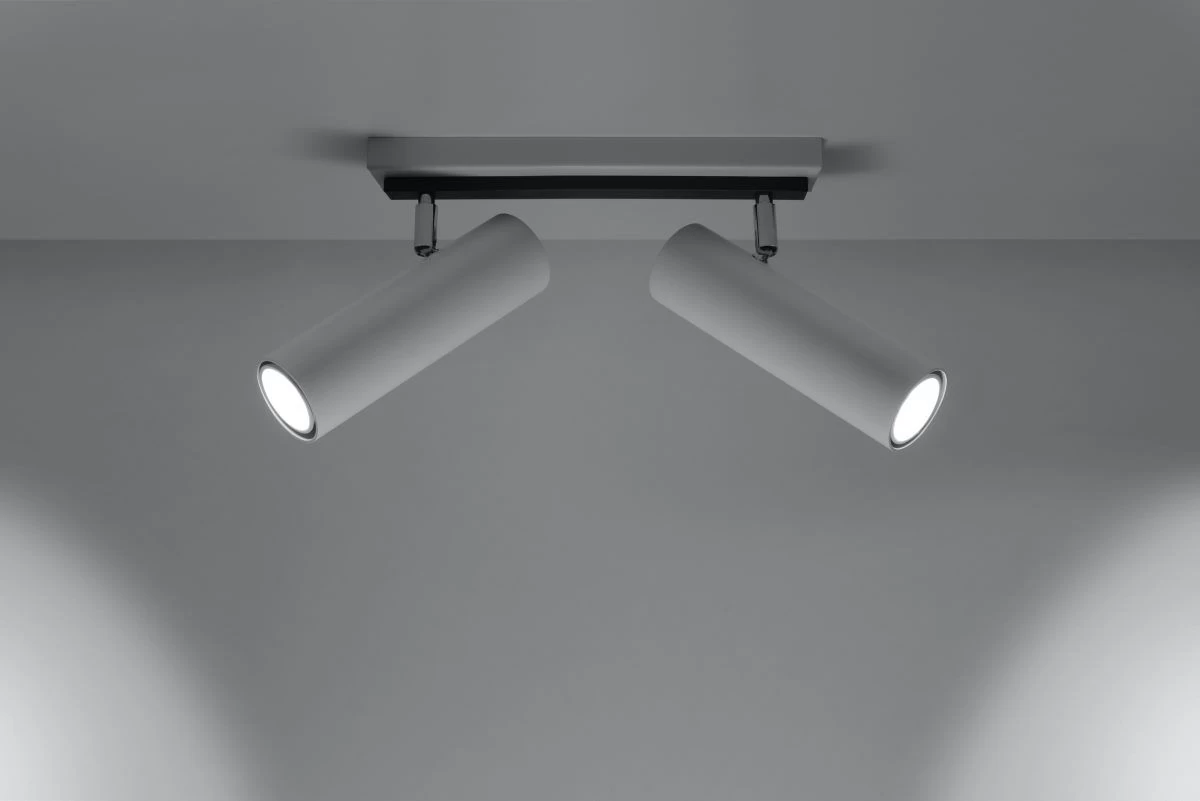 Sollux DIREZIONE Deckenlampe Weiss 2-flg. GU10 4 Sollux DIREZIONE Deckenlampe Weiss 2-flg. GU10 – Bild 2