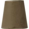 Lampenschirm Textil Samt Braun PR Home Queen 10x10cm Befestigungsklipp Für Kerzen Leuchtmittel -Lichtwelt Verkauf 0610 366