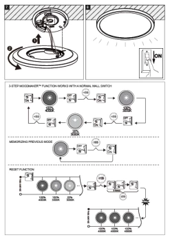 LED Deckenlampe Chrom Nordlux Oja 29 IP54 1600lm 3000/4000K Stepdimmer -Lichtwelt Verkauf 2012026133 mont1