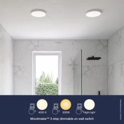 Nordlux SOLLER LED Einbaustrahler Weiß 1600lm IP44 Stepdimmer 23,4x23,4x2,5cm -Lichtwelt Verkauf 2110746101 6