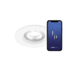 Nordlux Smart Home DONSMART RGB LED Einbaustrahler Weiß 3er Set 320lm IP65 App Steuerbar 8,5x8,5x5,4cm -Lichtwelt Verkauf 2210500001