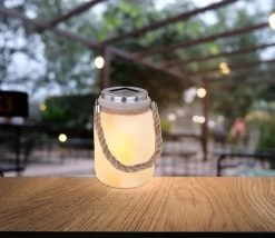 Solarglas Mit Kordel Satiniert LED Flackert Von Globo 11 Solarglas Mit Kordel Satiniert LED Flackert Von Globo -Lichtwelt Verkauf 33109 amszxvvt2gxd1a4