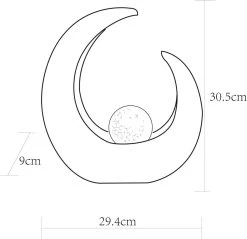 LED Solarlampe In Halbmondform Mit Kugel Von Globo -Lichtwelt Verkauf 33469 zld