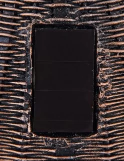 LED Solarleuchte Vase In Korb-Optik Mit Glaskugel Schwarz Goldfarbend 14,3x13x45,5cm Von Globo -Lichtwelt Verkauf 33524 e