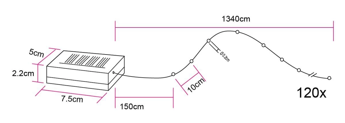 Solar Lichterkette IP44 120 LED Alle 10cm Auf 1340cm Von Globo 6 Solar Lichterkette IP44 120 LED Alle 10cm Auf 1340cm Von Globo – Bild 4