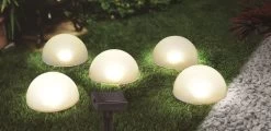 LED Solar Halbkugeln 5er Auf Erdspieß 150mm Mit 2m Zuleitung Von Globo -Lichtwelt Verkauf 33980 am