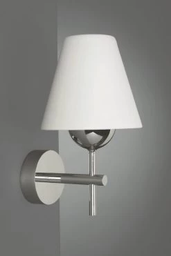 Massive Energiespar-Wandleuchte Tide Chrom