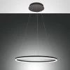 LED Hängeleuchte Schwarz Satiniert Fabas Luce Giotto 2-flg. 3240lm