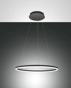 LED Hängeleuchte Schwarz Satiniert Fabas Luce Giotto 2-flg. 3240lm