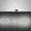 LED Hängeleuchte Schwarz Amber Fabas Luce Smartluce Arabella 350cm 6-flg. 4320lm Dimmbar -Lichtwelt Verkauf 3547 46 125