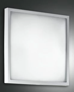 LED Deckenleuchte Weiß Fabas Luce Osaka 40x40cm 2100lm