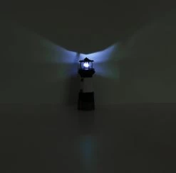 LED Solarleuchte Leuchtturm Schwarz Weiß Klar 13x38cm Von Globo 12 LED Solarleuchte Leuchtturm Schwarz Weiß Klar 13x38cm Von Globo -Lichtwelt Verkauf 36300 s