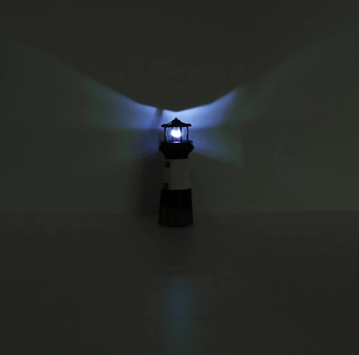 LED Solarleuchte Leuchtturm Schwarz Weiß Klar 13x38cm Von Globo 7 LED Solarleuchte Leuchtturm Schwarz Weiß Klar 13x38cm Von Globo – Bild 5