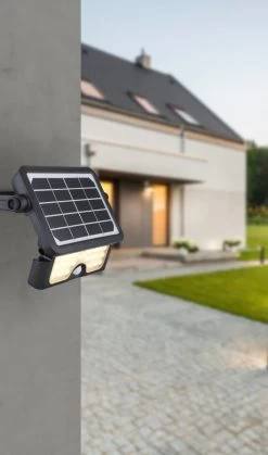 Solar LED Fluter Schwarz Kunststoff 500lm 3000K M. Bewegungsmelder Von Globo 18 Solar LED Fluter Schwarz Kunststoff 500lm 3000K M. Bewegungsmelder Von Globo -Lichtwelt Verkauf 36483 am