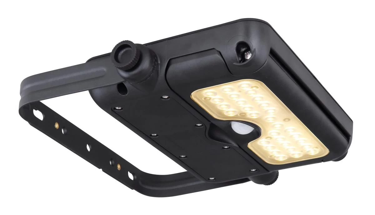 Solar LED Fluter Schwarz Kunststoff 500lm 3000K M. Bewegungsmelder Von Globo 6 Solar LED Fluter Schwarz Kunststoff 500lm 3000K M. Bewegungsmelder Von Globo – Bild 4