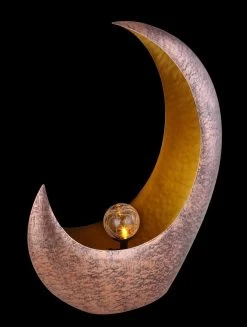 Design Solarleuchte Halbmond Metall Messig-goldfarben 37,5x13,5x45cm Von Globo 12 Design Solarleuchte Halbmond Metall Messig-goldfarben 37,5x13,5x45cm Von Globo -Lichtwelt Verkauf 36520 ax