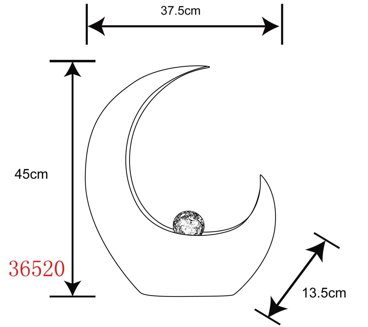 Design Solarleuchte Halbmond Metall Messig-goldfarben 37,5x13,5x45cm Von Globo 8 Design Solarleuchte Halbmond Metall Messig-goldfarben 37,5x13,5x45cm Von Globo – Bild 6
