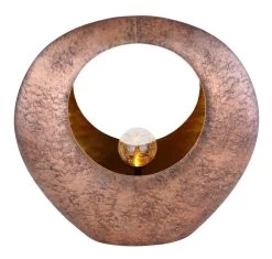 Design Solarleuchte Skulptur Rund Metall Messig-goldfarben 35x13,5x37cm Von Globo -Lichtwelt Verkauf 36521 c