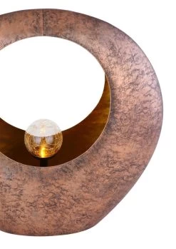 Design Solarleuchte Skulptur Rund Metall Messig-goldfarben 35x13,5x37cm Von Globo -Lichtwelt Verkauf 36521 e