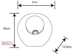 Design Solarleuchte Skulptur Rund Metall Messig-goldfarben 35x13,5x37cm Von Globo -Lichtwelt Verkauf 36521 zld