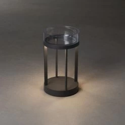 KONSTSMIDE Chieti Grau LED USB Akku Laterne Rund Dimmbar 2700K/3000K Glasdeck 17 KONSTSMIDE Chieti Grau LED USB Akku Laterne Rund Dimmbar 2700K/3000K Glasdeck -Lichtwelt Verkauf 41046 7821 300.p.1.0