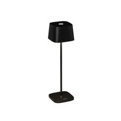 KONSTSMIDE Capri LED USB Akku Tischleuchte Schwarz Dimmbar 2700/3000K