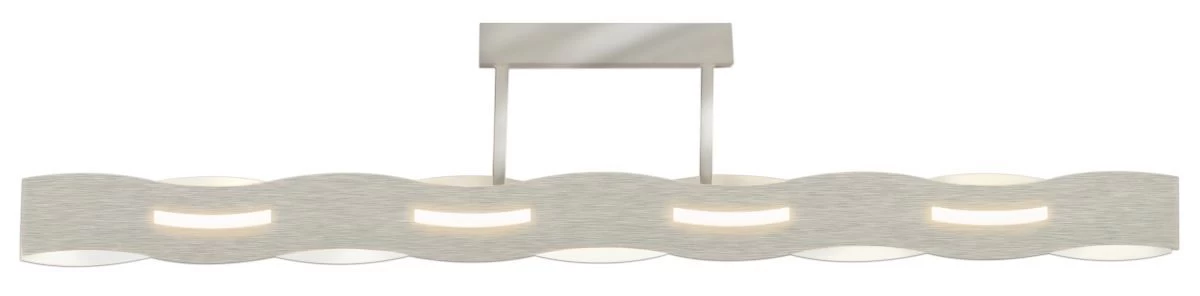Luce Design Wave LED Deckenleuchte Nickel-matt 2300lm 3000K 11x26x107,5cm Dimmbar 3 Luce Design Wave LED Deckenleuchte Nickel-matt 2300lm 3000K 11x26x107,5cm Dimmbar