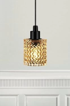 Hängelampe Riffelglas Bernstein Nordlux Hollywood Mit E27 Fassung -Lichtwelt Verkauf 46483027 3