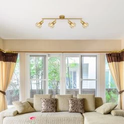 Globo XARA I Strahler Goldfarben, 4xE14 14 Globo XARA I Strahler Goldfarben, 4xE14 -Lichtwelt Verkauf 54802gb 4 am