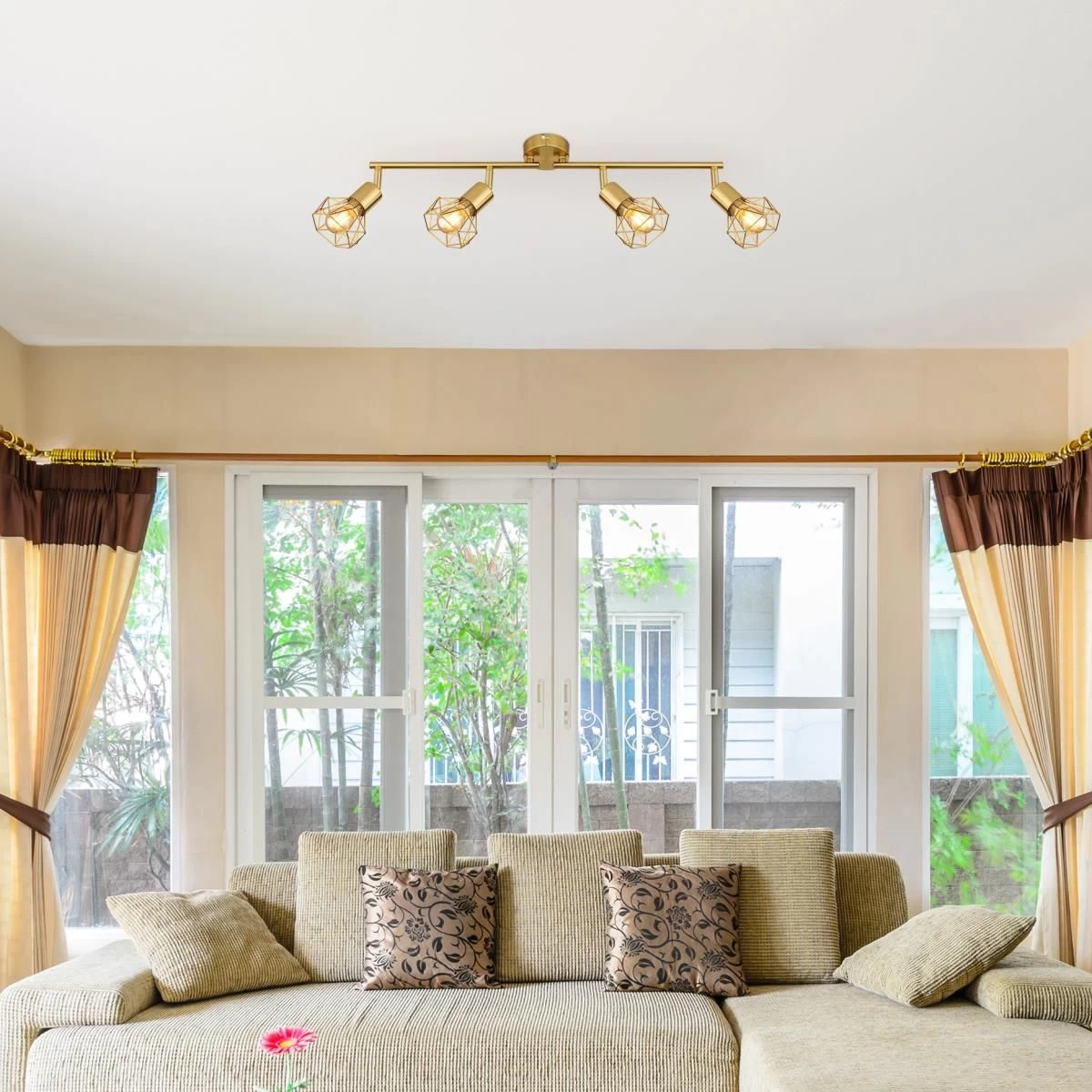 Globo XARA I Strahler Goldfarben, 4xE14 8 Globo XARA I Strahler Goldfarben, 4xE14 – Bild 6