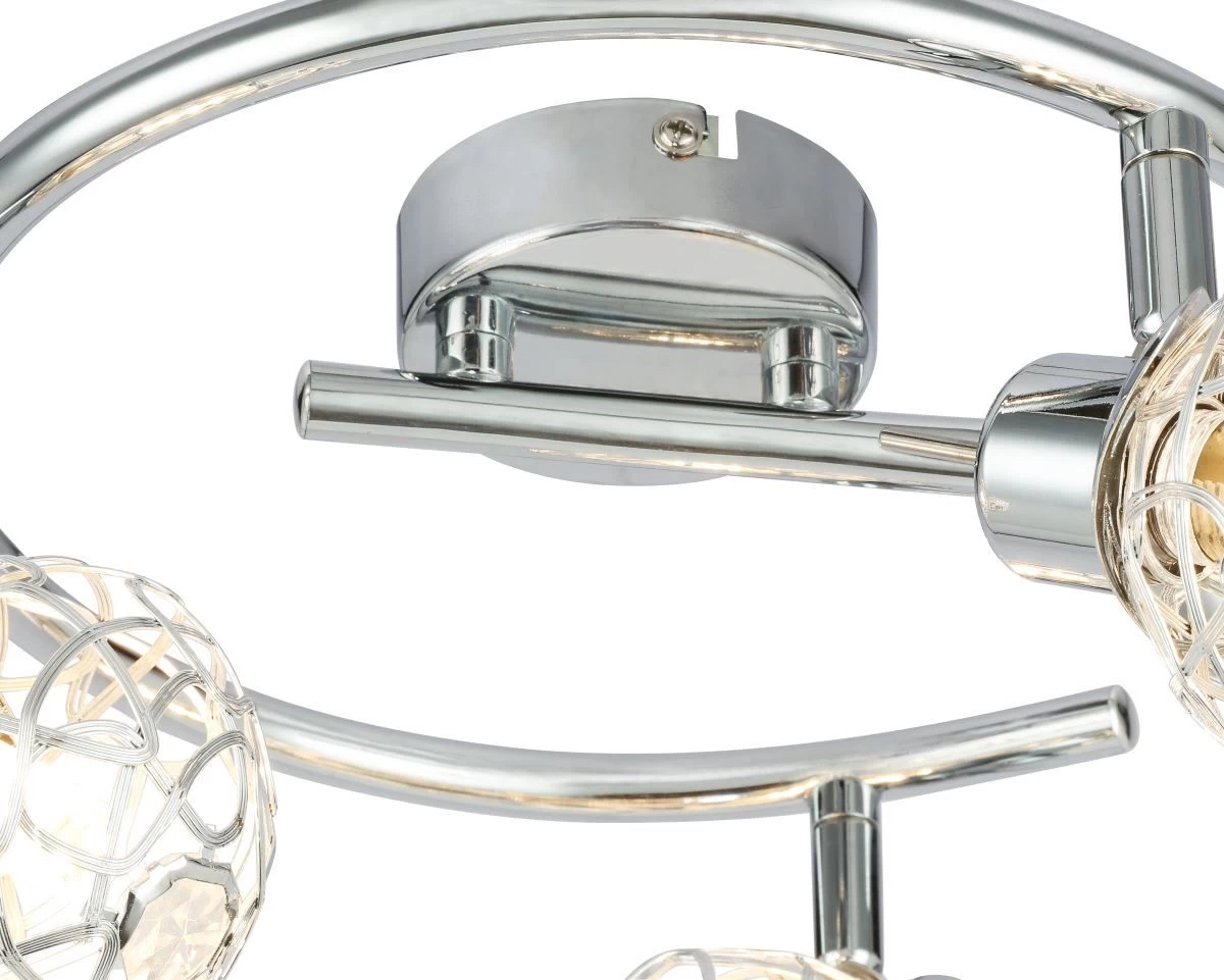 Globo Bolt LED Deckenstrahler Chrom, Silber 3x G9 25x14cm 9 Globo Bolt LED Deckenstrahler Chrom, Silber 3x G9 25x14cm – Bild 7