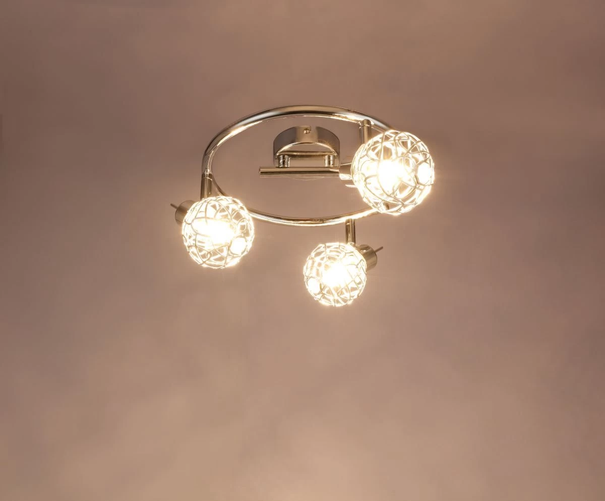 Globo Bolt LED Deckenstrahler Chrom, Silber 3x G9 25x14cm 10 Globo Bolt LED Deckenstrahler Chrom, Silber 3x G9 25x14cm – Bild 8