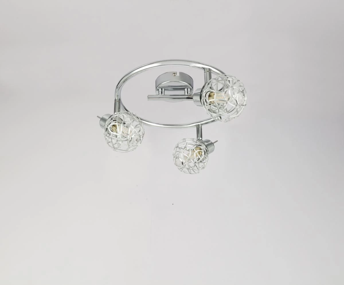 Globo Bolt LED Deckenstrahler Chrom, Silber 3x G9 25x14cm 6 Globo Bolt LED Deckenstrahler Chrom, Silber 3x G9 25x14cm – Bild 4