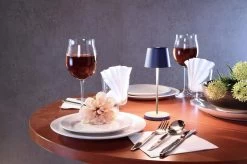 Deko Light Akku Tischlampe Canis Mini Blau Dimmbar Mit Ladesockel 2200/3000K IP65 -Lichtwelt Verkauf 620205 3