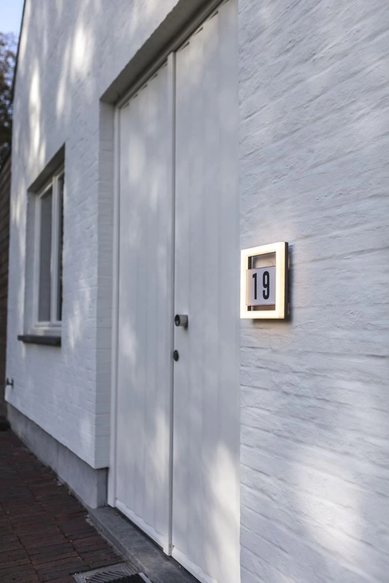 Lutec Alice LED Hausnummernleuchte Silber IP44 7x23x23,5cm 11 Lutec Alice LED Hausnummernleuchte Silber IP44 7x23x23,5cm – Bild 9