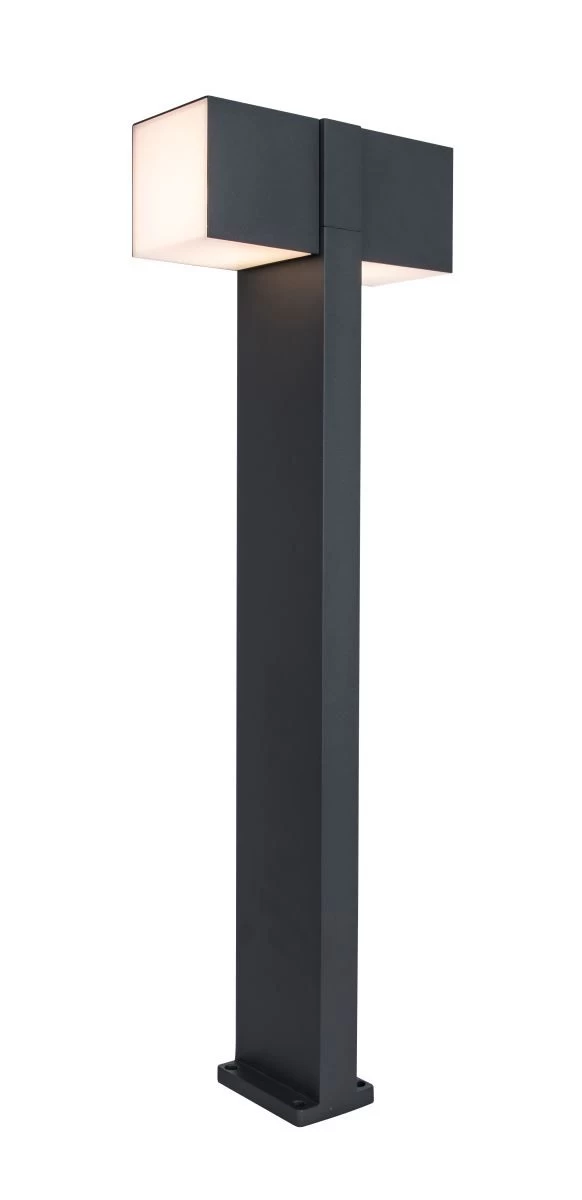Lutec Cuba LED Wegeleuchte Anthrazit IP44 2x500lm 3000K 26x13x76cm 7 Lutec Cuba LED Wegeleuchte Anthrazit IP44 2x500lm 3000K 26x13x76cm – Bild 5