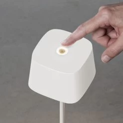 KONSTSMIDE Capri LED USB Akku Tischleuchte Weiss Dimmbar 2700/3000K -Lichtwelt Verkauf 7814 250.p.8.0