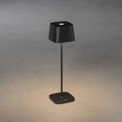 KONSTSMIDE Capri LED USB Akku Tischleuchte Schwarz Dimmbar 2700/3000K -Lichtwelt Verkauf 7814 750.p.1.0