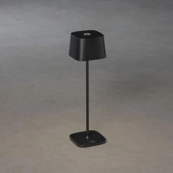 KONSTSMIDE Capri LED USB Akku Tischleuchte Schwarz Dimmbar 2700/3000K -Lichtwelt Verkauf 7814 750.p.4.0