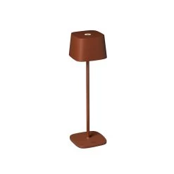 KONSTSMIDE Capri LED USB Akku Tischleuchte Terrakotta Dimmbar 2700/3000K