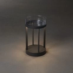 KONSTSMIDE Chieti Grau LED USB Akku Laterne Rund Dimmbar 2700K/3000K Glasdeck 13 KONSTSMIDE Chieti Grau LED USB Akku Laterne Rund Dimmbar 2700K/3000K Glasdeck -Lichtwelt Verkauf 7821 300.f.1.0