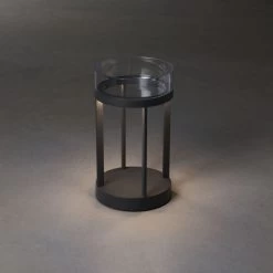 KONSTSMIDE Chieti Grau LED USB Akku Laterne Rund Dimmbar 2700K/3000K Glasdeck 15 KONSTSMIDE Chieti Grau LED USB Akku Laterne Rund Dimmbar 2700K/3000K Glasdeck -Lichtwelt Verkauf 7821 300.f.3.0