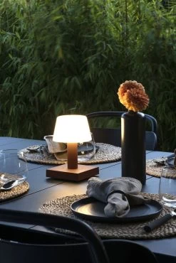 KONSTSMIDE Monaco Akku Tischleuchte IP54 Rostfarben Dimmbar 2700/3000K -Lichtwelt Verkauf 7825 972.s.1.0