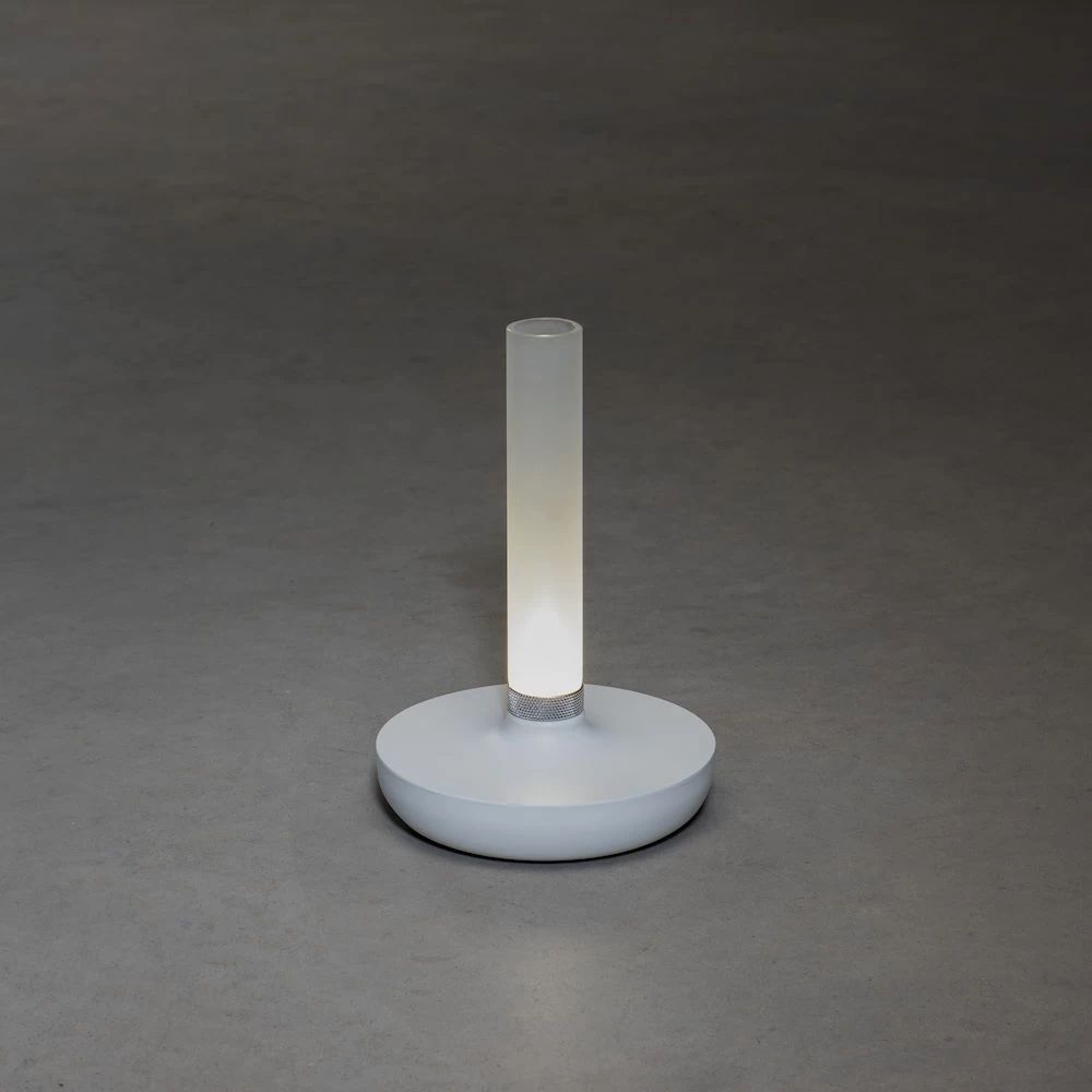 KONSTSMIDE Biarritz Akku Tischleuchte IP54 Weiss Dimmbar 1800/3000/4000K 5 KONSTSMIDE Biarritz Akku Tischleuchte IP54 Weiss Dimmbar 1800/3000/4000K – Bild 3