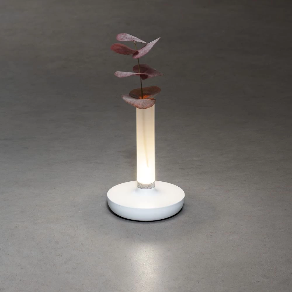 KONSTSMIDE Biarritz Akku Tischleuchte IP54 Weiss Dimmbar 1800/3000/4000K 10 KONSTSMIDE Biarritz Akku Tischleuchte IP54 Weiss Dimmbar 1800/3000/4000K – Bild 8