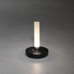 KONSTSMIDE Biarritz Akku Tischleuchte IP54 Schwarz Dimmbar 1800/3000/4000K 20 KONSTSMIDE Biarritz Akku Tischleuchte IP54 Schwarz Dimmbar 1800/3000/4000K -Lichtwelt Verkauf 7827 753.f.4.0